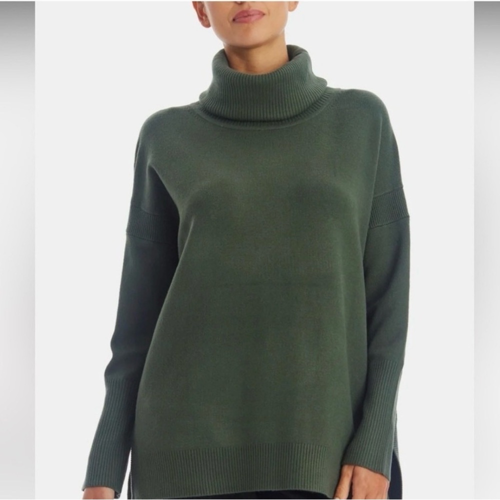 French Connection NWT Babysoft
Cathy Cowl Neck Tunic Sweater
Hunter Green Size S